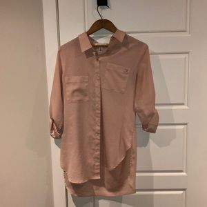 Pink/cream Calvin Klein blouse